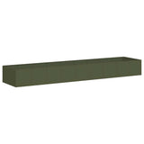 Planter Olive Green 360x80x40 cm Steel 860769