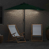 Garden Parasol Green 294 x 150 x 223 cm Polyester and Steel 42003260