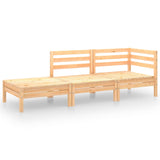 3 Piece Garden Lounge Set Solid Pinewood 3082612