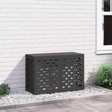 Air Conditioner Cover Black 90 x 40 x 60 cm Steel 865890