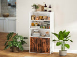 5-Tier Bookcase with Adjustable Shelf - Rustic Brown T3398P423535