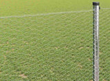 Hexagon Fence 1 x 50 m Galvanised steel Silver 42005718