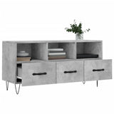 TV Cabinet Concrete Grey 102x36x50 cm Engineered Wood 829032