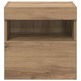 TV Wall Cabinets with LED 2 pcs Artisan Oak 40 x 30 x 40 cm 882974