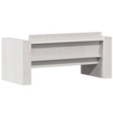 Garden Sofa White Solid pine wood Medium Seats Many Garden Sofa 832370