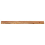 ZNTS Wall Shelf 160x20x2.5 cm Rectangular Solid Wood Acacia Live Edge 370232