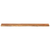 ZNTS Wall Shelf 160x20x2.5 cm Rectangular Solid Wood Acacia Live Edge 370232