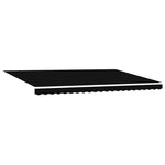 Retractable Awning Manual Black 500 x 350 cm Fabric 3331522