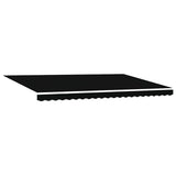 Retractable Awning Black 500 x 350 cm Polyester and Steel 3331521