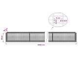 Gabion with 5 mm Wire and 5x2.5 cm Mesh 1000x50x50 cm 3463766