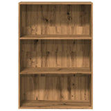 ZNTS Bookcase Artisian Oak 80x30x114 cm Engineered Wood 857939