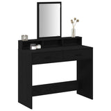 Dressing Table Black Oak 100 x 41 x 140 cm Engineered Wood 865146