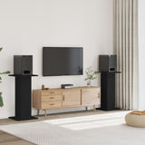 Speaker Stands 2 pcs Black 30x30x80 cm Engineered Wood 852664