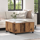Coffee Table Old Wood 75 x 75 x 38 cm Engineered Wood 875480
