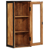 Bathroom Wall Cabinet 40x30x90 cm Solid Wood Acacia and Iron 372745