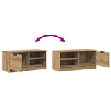 TV Cabinets 2 pcs Artisan Oak 80x35x36.5 cm Engineered Wood 856857