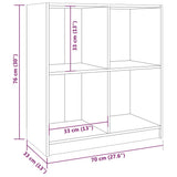 Sideboard White 70x33x76 cm Solid Pinewood 809949