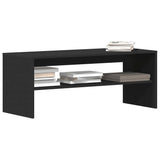 ZNTS TV Cabinet Black 100x40x40 cm Engineered Wood 862402