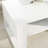 Coffee Table with Storage White 92 x 53 x 45 cm Engineered Wood 8000092