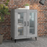 Sideboard Grey Sonoma 69.5x34x90 cm Engineered Wood 817337
