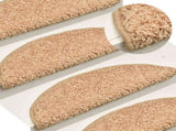 Stair Mats 15 pcs 56x17x3 cm Gold Half Round 322378