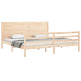 Bed Frame without Mattress 200x200 cm Solid Wood 3194656