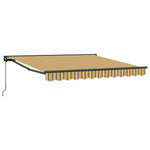 Retractable Awning Manual Multicolour Stripe 350x250 cm Fabric 3330319