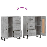 Sideboard Concrete Grey 69.5x34x90 cm Engineered Wood 830288