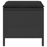Garden Dining Set Black Poly Rattan 42007916