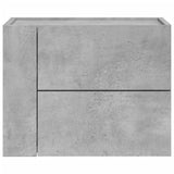 Wall-mounted Bedside Cabinets 2 pcs Concrete Grey 45x30x35 cm 848332
