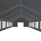 Party Tent PE 6x12 m Grey 275270