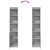 Highboard Grey Sonoma 37.5x35x180 cm Engineered Wood 861675