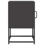 ZNTS Bedside Cabinet Black 36x39x60.5 cm Cold-rolled Steel 853326