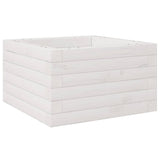 Garden Planter White 40x40x23 cm Solid Wood Pine 847179