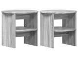 Side Cabinet 2 pcs Grey Sonoma 40 x 50 cm Engineered Wood 899829