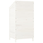 Garden Shed White 55x52x112 cm Solid Wood Fir 152179