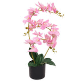 Artificial Orchid Plant with Pot 65 cm Pink 244424