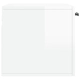Wall Cabinet High Gloss White 60x36.5x35 cm Engineered Wood 830030
