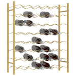 Wine Rack for 48 Bottles Gold Metal 340909