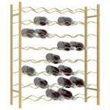 Wine Rack for 48 Bottles Gold Metal 340909