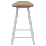 Dining Chairs 2 pcs White 46 x 37 x 63 cm Solid Rubber Wood 42020463