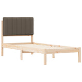Bed Frame with Upholstered Headboard Taupe 80 x 200 cm 878082
