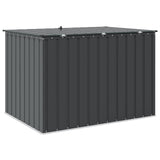 Garden Storage Box Black 151.5 x 107 x 100 cm Steel 42011282