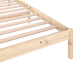 Bed Frame without Mattress Solid Wood Pine 90x200cm 810415