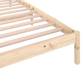 Bed Frame without Mattress Solid Wood Pine 90x200cm 810415