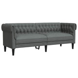 Living Room Couch 2 pcs Dark Grey 201.5 x 74.5 x 74.5 cm Fabric 3385857