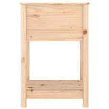 Planter with Shelf 54x54x81 cm Solid Wood Pine 823773