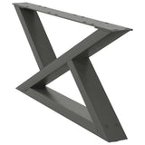 Coffee Table Legs 2 pcs Anthracite 70x cm Steel 4012694