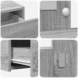Dressing Table with Drawer Grey 83 x 40 x 70 cm Engineered Wood 865231