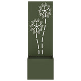 Garden Privacy Screen Olive green 50 x 140 cm Cold-rolled steel 876437